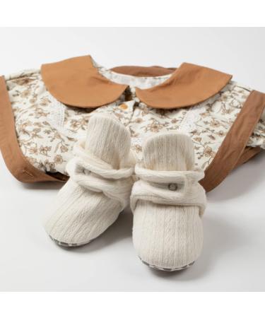 Sonsage Infant Snow Boots | Anti-Skid Sole Ankle Booties for Newborn | Winter Warm Crib Shoes 6-12 Months | White - Buy Online on GoSupps.com