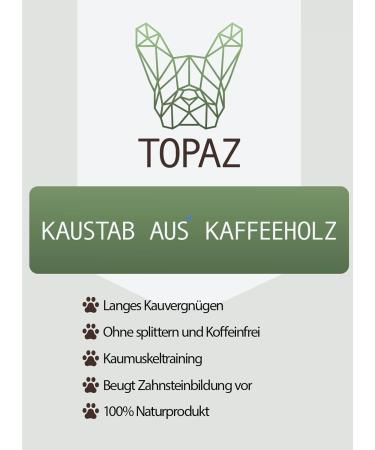 TOPAZ Natural Coffee Wood Chewing Toy for Dogs 10-20 kg (M) | Durable Eco-Friendly Chew for Healthy Teeth - Buy Online on GoSupps.com