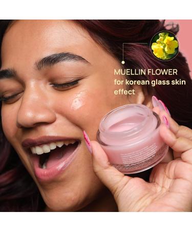 GLOW Boosting Hydrating Moisturizer with UV Protection - 50g - Face Moisturizer with Hyaluronic Acid & Niacinamide for All Skin Types - Lightweight Oil-Free Fast Absorbing Pink Gel Cr me - Buy Online on GoSupps.com