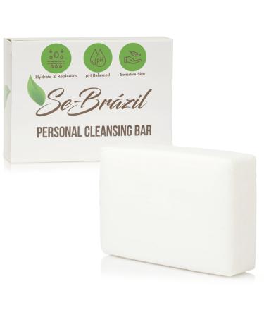 Personal Cleansing Bar by Se-Br zil All Natural Soap-Free Organic Ingredients for Intimate Cleansing and Hydration  Cleansing Bar for Sensitive Skin  Body Odor and pH Balance  Fragrance-Free