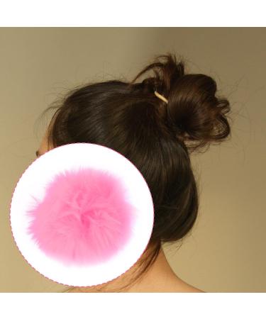 Vanyibro 2 Pieces Plush Faux Rabbit Fur Hair Ties Furling Pompoms Artificial Fur Hair Bobbles Elastic Hair Band Fluffy Hair Scrunchies Ponytail Scrunchies Hair Accessories Pink - Buy Online on GoSupps.com