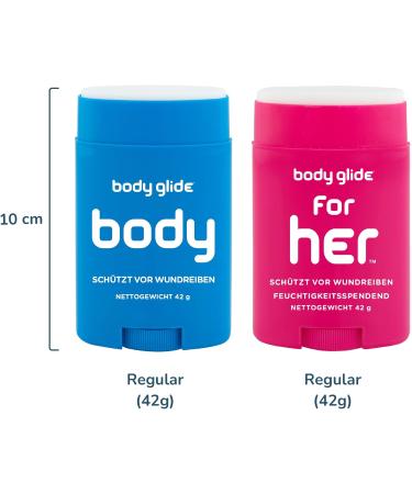 Body Glide Combo Pack - Skin Protection Stick for Chafing & Blistering (42g Each) - Ideal for Her | International Shipping Available - Buy Online on GoSupps.com