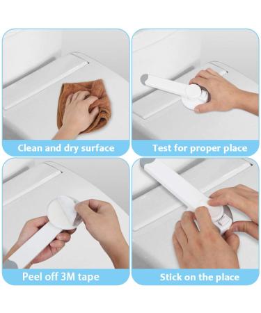 Baby Proofing Toilet Locks - Prevent Toddlers and Pets from Opening Toilet Lid - Easy Installation - Child Safety Seat Locks (2 Pack) - Buy Online on GoSupps.com