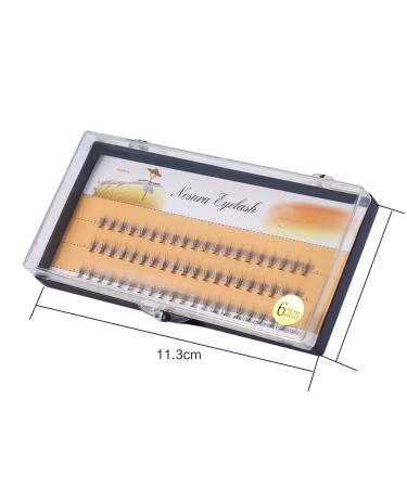 Haofy 3D Volume Artificial Cluster False Eyelashes - 60 Pieces Per Tray Lengths 6mm to 14mm Premium Extensions for Women - Buy Online on GoSupps.com