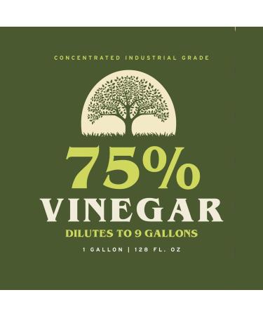 Ecoxall 75% Pure Vinegar - 1 Gallon Industrial Strength Natural Cleaner | 100% Concentrated Bleach & Ammonia Alternative - Eco-Friendly Solution - Buy Online on GoSupps.com