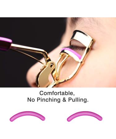 Luxspire Pink Eyelash Pliers - Professional Metal Curlers with Silicone Replacement Pads for All Eye Shapes - Perfect for Eyelash Lifting - Buy Online on GoSupps.com