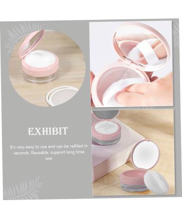 POPETPOP 1 Set Elastic Powder Box Round Makeup Organizer Portable Makeup Case Cosmetic Holder Travel Shell - Buy Online on GoSupps.com