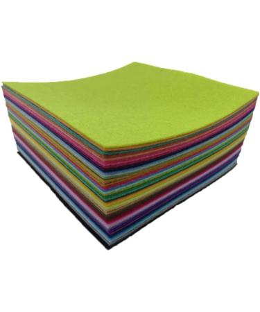 Flic-Flac 54pcs Assorted Color Felt Fabric Sheet Pack - DIY Craft Squares (10cm x 10cm) - Buy Online on GoSupps.com