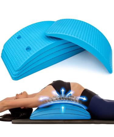(Blue) + Sit-Ups are Stupid & Crunches are Crap Book Back Stretcher Lumbar Support Spine Alignment & Back Pain Relief By Dr. Todd Sinett