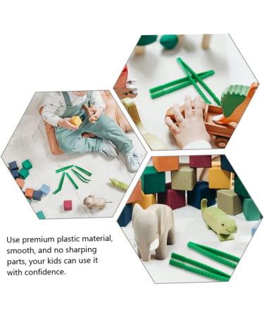 ULTECHNOVO 6pcs Kids Collection Tweezers - Craft & Science Tools for Toddlers - Plastic Forceps Green - Buy Online on GoSupps.com