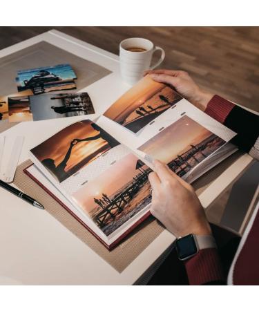 Classic 6x4 Photo Album - Easy Fill Slip-in Design - Store 200 Pictures in Traditional Red Fotoalbum - Perfect Gift for Family & Friends - Buy Online on GoSupps.com
