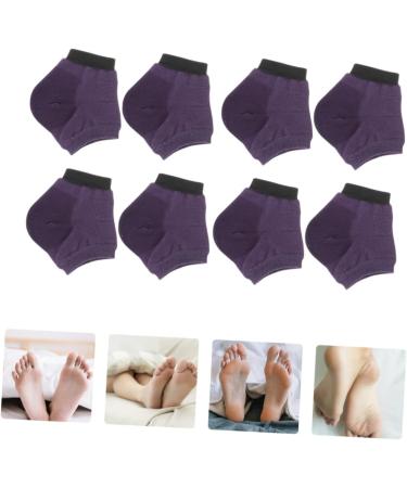 FRCOLOR 15 Pairs Moisturizing Socks Heel Sleeves for Cracked Heels Heel Protectors Ankle Foot Moisturising Socks Foot Spa Socks Foot Lotion Silicone Breathable Socks Summer Purple - Buy Online on GoSupps.com