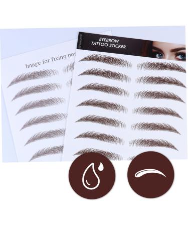 OHPHCALL 6D Hair- Eyebrows Stickers 4pcs Eyebrow Stickers Temporary Eyebrows Eyebrows Imitation Eyebrow Post Paper 6d Make up - Buy Online on GoSupps.com