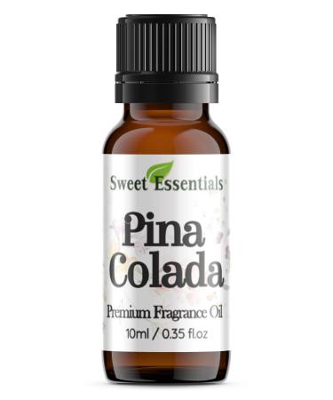 Pina Colada 10ml (0.35fl oz) Premium Fragrance Oil Aromatherapy Diffuser Crafts Soap Home Scents Bath & Body DIY Parfum and Much More. Versatile & Long-Lasting by Sweet Essentials