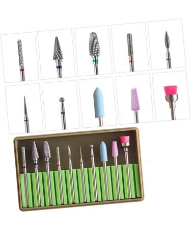 minkissy 2 Sets Cuticle Drill Bits Diamond Nail Bit Gel Nails Bit Tungsten Carbide Nail Drill Nail File Bits Nail File Electric Nail Art Supplies Electric Nail Filer Sand Tools Manicure - Buy Online on GoSupps.com
