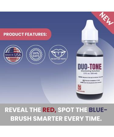Generic Dental Duo-Tone Disclosing Solution 2 oz for Kids and Adults Multicolored Disclosing Agent Plaque Revealing Liquid for Teeth Dual-Color Plaque Indicator Liquid- Tutti Frutti Flavor - Buy Online on GoSupps.com