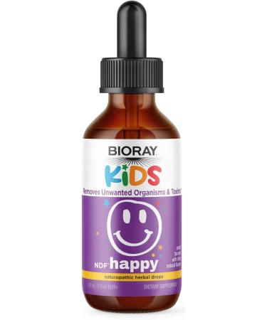 Bioray NDF Happy Removes Unwanted Organisms & Toxins Kids Peach Flavor 2 fl oz. (60 ml)
