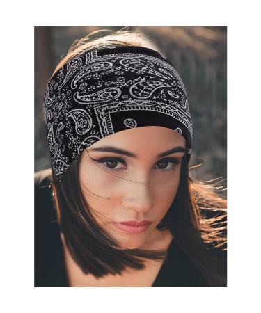 Knot Headbands 4 Pack - Wide Plain Bandana Hair Bands for Women - Red Black Blue - AOPRIE - Buy Online on GoSupps.com