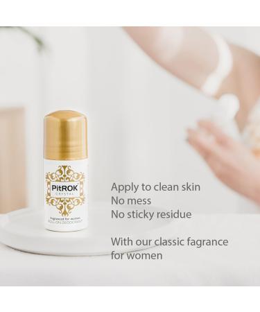 PitROK Crystal Roll-On Deodorant for Women 1 x 50ml Vegan Cruelty Free Sensitive Skin Deodorant with Aloe Vera and Grapefruit Seed Extract Fragranced for Women - Buy Online on GoSupps.com
