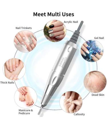 Electric Nail Drill 30000RPM Professional Nail Drills for Acrylic Nails Portable Nail File Drill Kit for Shaping Buffing Removing Acrylic Nail Buffer Manicure Pedic Pink - Buy Online on GoSupps.com