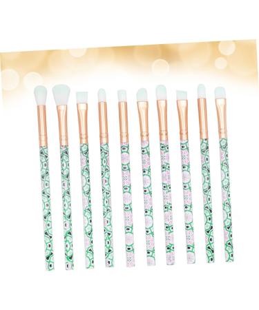 Ipetboom 10pcs Makeup Green Plastic Supplies Eyeshadow Care Eye Beauty Handle Hair Cosmetic - Buy Online on GoSupps.com