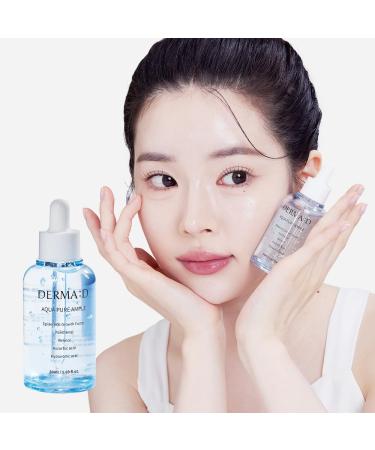 DERMA:D Korean Ampoule with Hyaluronic Acid Serum for Face Hydrating Formula with Panthenol Vitamin C & Retinol Multi-Benefit Skincare Serum to Refresh and Enhance the Look of Skin 1.69 fl oz - Buy Online on GoSupps.com