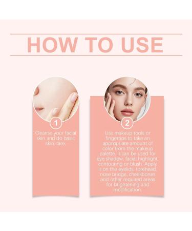 Palette de maquillage multifonctionnelle kit de maquillage portable utilisable pour les paupi res le blush et le contouring. Texture lisse pigment e et longue tenue. Miroir inclus. - Buy Online on GoSupps.com