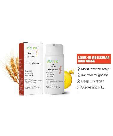 Leave-In Repair Hair Mask | K-18 Treatment for Dry & Damaged Hair - 4-Minute Miracle for Color & Heat Damage - Beige - Buy Online on GoSupps.com