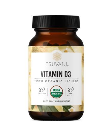 Truvani Vitamin D3 from Organic Lichen (30 Tablets)
