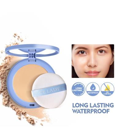 Oil Control Matte Pressed Powder Makeup - Long Lasting & Cruelty Free - Natural Beige | 0.28oz - Buy Online on GoSupps.com