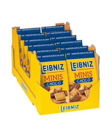 Bahlsen LeIBNIZ Minis Choco Pack of 12 mini butter biscuits with whole milk chocolate (12 x 125 g)
