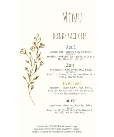 MOROZKISPA Guru Face Oil (Oils Rosehip Geranium False Daisy) reducing wrinkles scars antioxidant protection vitamin C Non-comedogenic Moisturizing Facial Oil Vegan all skin types 30ml - Buy Online on GoSupps.com