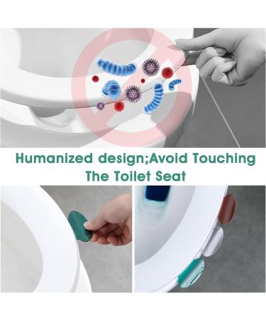 3-Piece Toilet Seat Lifter Set - Self-Adhesive Sticky Handle for Touch-Free Use in Home, Office, and Travel - 32.5 Inch Length - Buy Online on GoSupps.com
