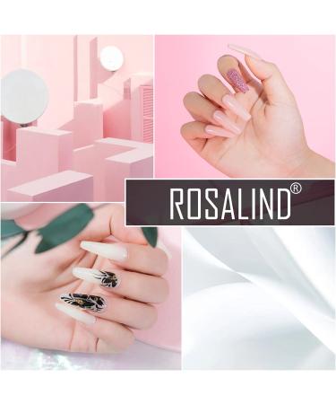 ROSALIND Nude Poly Nail Gel Set - 6Pcs Opal Clear Pink Brown Colors - DIY Acrylic Extension Nail Art - Buy Online on GoSupps.com