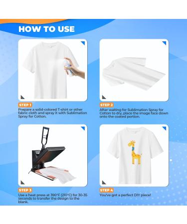 2023 Sublimation Spray Upgrade Formula for Cotton/Polyester Fabric - Quick Dry/Super Adhesion - Buy Online on GoSupps.com