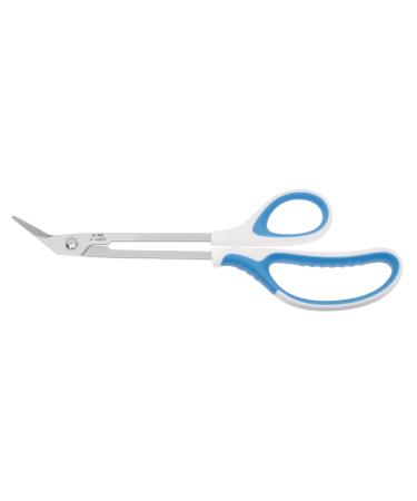First Aid Only Toenail Scissors with Extra Long Handle Special Stainless Steel Angled Blade 21 cm White/Blue P-100011 Units