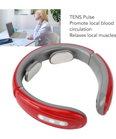 Intelligent Neck Massager with Heat | 6 Modes 9 Strength Levels | Reduces Muscle Pain & Tiredness | TENS Technology - Buy Online on GoSupps.com