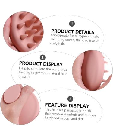 Tovinanna 3-Piece Silicone Massage Comb Set | Hair Washing & Scalp Care Brush | Perfect Shampoo Brush for Healthy Hair - Buy Online on GoSupps.com
