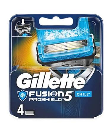 Discontinued Gillette Fusion ProShield Chill Razor Blades for Men 4 Pack