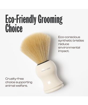 Men Rock Vegan Shaving Brush - Premium Synthetic Bristles for a Perfect Shave | 1 Piece - International Shipping Available - Buy Online on GoSupps.com