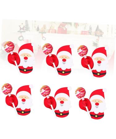  PRETYZOOM PRETYZOOM 54 Pieces Paper Lollipop Paper Card Christmas Lollipop Holder Candy Christmas Decorations Candy Party Tricks Sugar Candy Red Manual - Buy Online on GoSupps.com