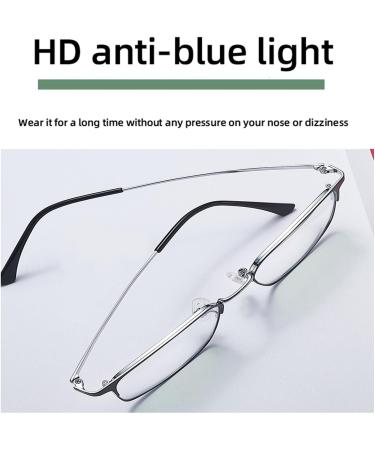 Buy Ultra-Light Progressive Multi-Focus Anti-Blue Light Reading Glasses - Pure Titanium Black 5.5x1.4x2.1in - International Shipping Available - Buy Online on GoSupps.com