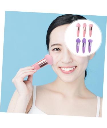 Beatifufu 2 Sets Beauty Pen Portable Mini Make up Sponges for Face Pen Sponge Brush Sponge Powder Puff Facial Tools Powder Makeup Purple Mix Concealer Powder Emulsion Miss - Buy Online on GoSupps.com