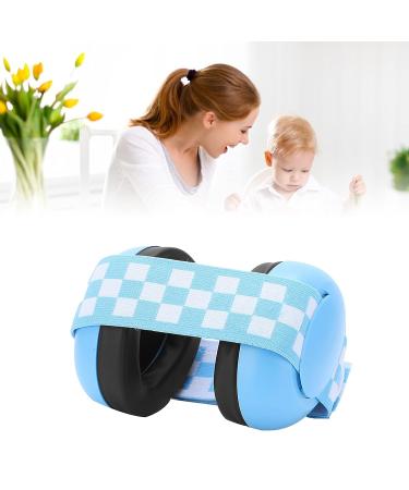 Baby Ear Protection - Comfortable Infant Ear Muffs in Blue | Adjustable Elastic Headband | Prevent Hearing Damage and Improve Sleep - Buy Online on GoSupps.com