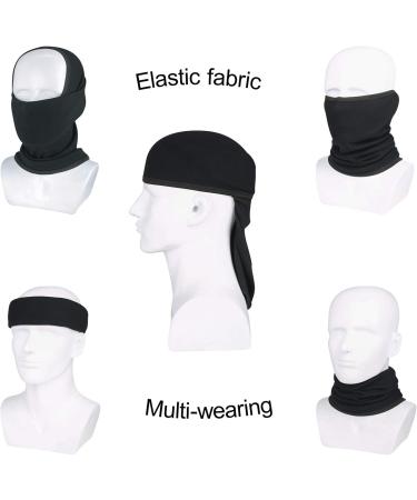Oscenny Loop Scarf for Men & Women - Elastic Thermal Neck Warmer for Cold Weather Skiing & Cycling - Washable Black Neckerchief - Buy Online on GoSupps.com