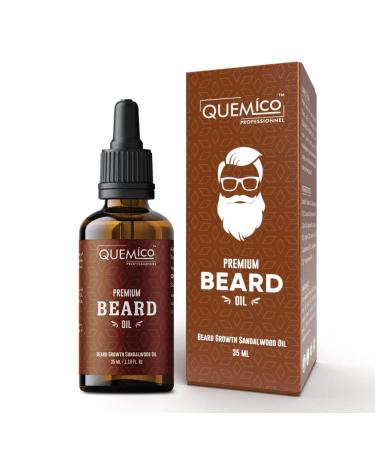BEST DEAL Beard Oil Conditioner - All Natural Sandalwood Scent with 5 Essential Oils - Softens & Strengthens Beards and Itch-Free Beard Growth for Men | 35ml