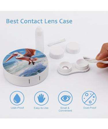 Pelican Bird Contact Lens Travel Kit - Portable Cute Lens Box with Mirror for Wild Wildlife Lovers - Buy Online on GoSupps.com
