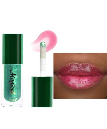 Stronrive Colored lip gloss color-changing lipstick - color-changing lip oil with shimmering and moisturizing effect perfect as a birthday gift