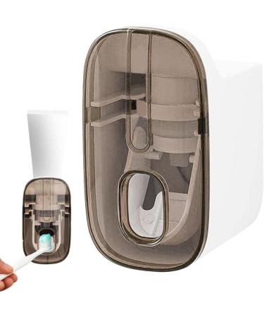 Toothpaste Squeezer - Detachable Internal Cleaning Quantitative Extrusion Waterproof - Good for Family for Kids and Adults Bathroom Use Apujent Transparent Tea - Buy Online on GoSupps.com