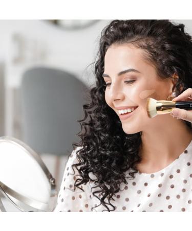 EDMIRE Flat Top Kabuki Foundation Brush for Liquid and Powder Makeup - Black - Buy Online on GoSupps.com